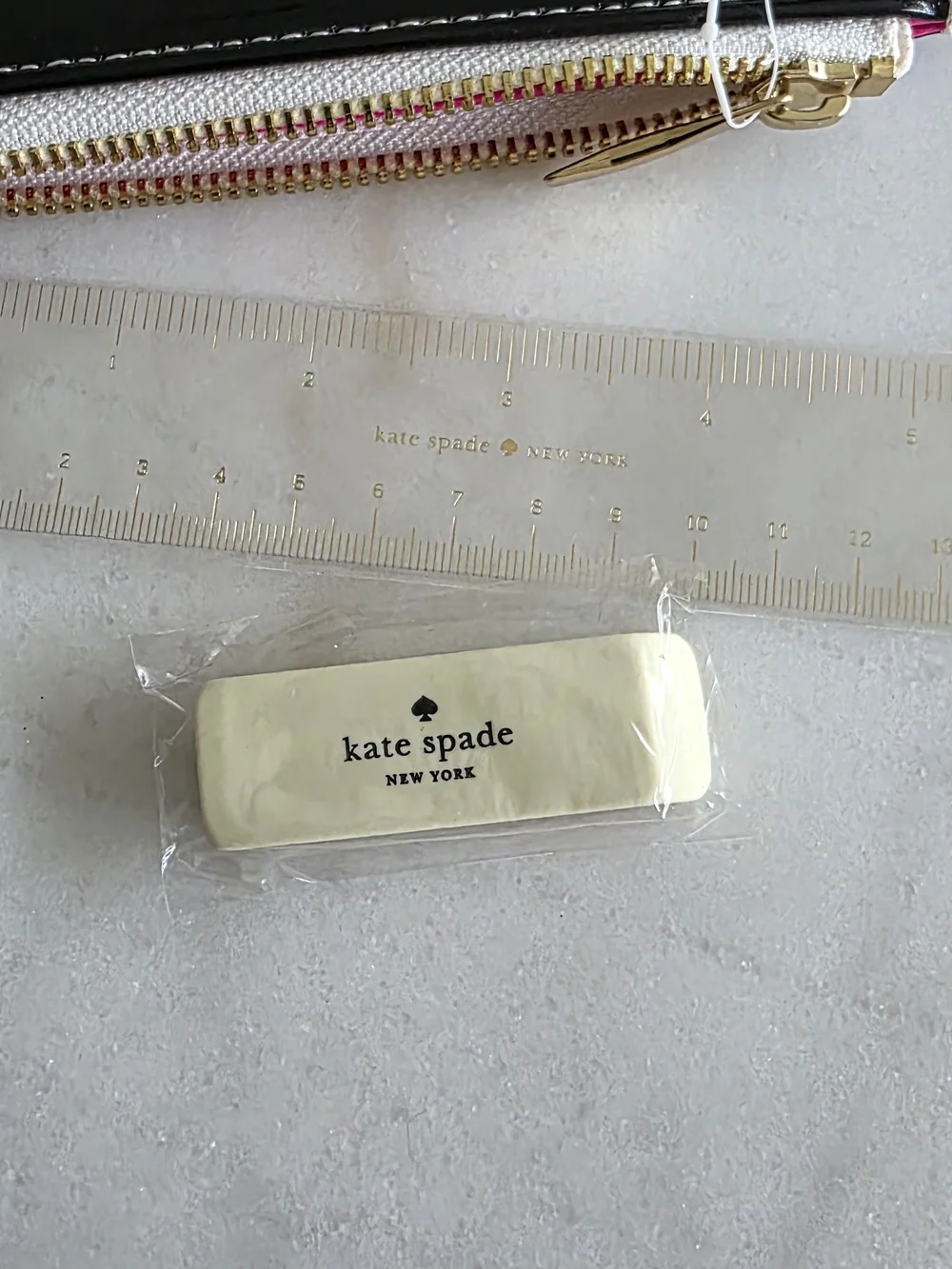 kate spade striped zip